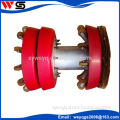 resilient arm pipeline pigs, PU steel brush wheel supporting pig